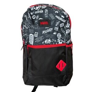 Marvel Backpack New Comic Print Black White BioWorld
